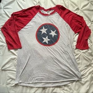 Large Tennessee quarter sleeve shirt